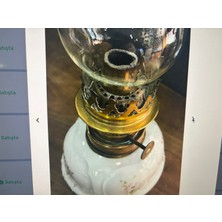 40 cm Boyunda Fransız Gofreli Porselen Gaz Lambası