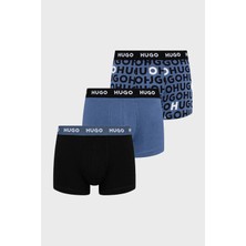 Hugo Desenli Streç Pamuklu 3 Pack Boxer Erkek Boxer 50532550 976