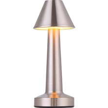 KML108 Dokunmatik Gümüş Masa Lambası Cct (3 Renk Opsiyonlu)