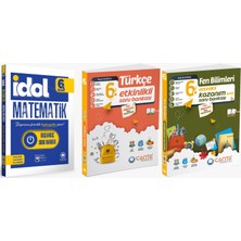 Çanta Yayınları Çanta 2025 6. Sınıf İdol Başlangıç Matematik + Türkçe + Fen Etkinlikli Kazanım Soru Seti 3 Kitap Güncel Müfredat