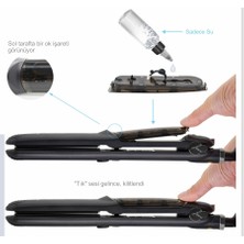 Beauty Steam Style Hair Buharlı Saç Düzleştirici ve Şekillendirici (Black)