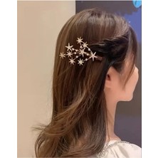 Simli Parlak Yıldız Toka - Yıldızlı Saç Aksesuarı