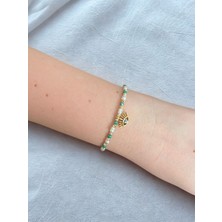 Inci ve Boncuk Detaylı Göz Bileklik