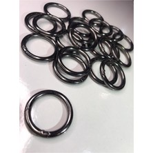 Antrasit Klipsli Çanta Halkası - 1 Adet