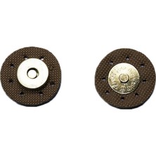 Mıknatıslı Kahverengi Deri Çanta Klipsi