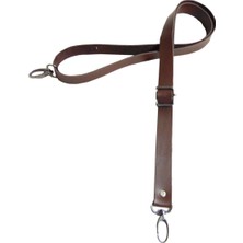 Eyfel Kahverengi Ayarlanabilir Çanta Sapı 2X120CM Kadınlar İçin Şık Suni Deri Aksesuar