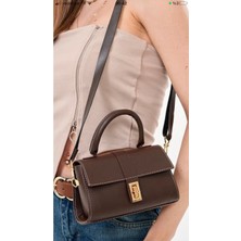 Nora Model Acı Kahve Kadın El ve Omuz Çantsı