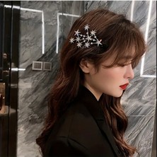 Simli Parlak Yıldız Toka - Yıldızlı Saç Aksesuarı