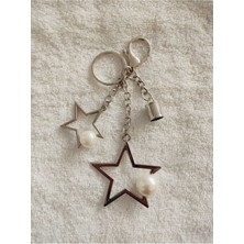 Eyfel Sallantı Aksesuar Nikel Anahtarlık Kadın Çanta Aparatı Şık ve Modern Tasarım