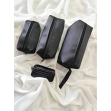 4'lü Siyah Makyaj / Takı/ Çantası