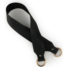 Siyah Deri Çanta Sapı