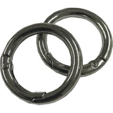 Yaylı Halka 2,5 cm (2 Adet) Gümüş Renk
