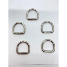 D Metal Halka Gümüş 10 Adet