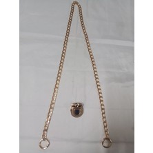 Çanta Aksesuraları Omuz Askısı Altın Rengi Metal Zencir ve Çanta Kapak Kilidi