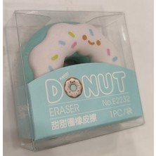 Donut Şeklinde Büyük Boy Silgi (1 Adet ) (Mavi)