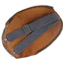 Kumaş Çanta Sapı Ayarlanabilir Çapraz Askı Model - Gri