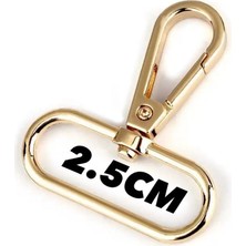 2.5 cm Ithal Çanta Papağan 5 Adet Altın - Metal Aksesuar