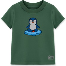 Pengu’nün Sessiz Dünyası Yeşil Çocuk Basic Tişört