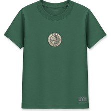 Bozkurt Miğfer Logolu Yeşil Basic Tişört