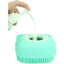 Yeşil Peeling Banyo Lifi Seti, Sırt ve Duş Fırçası, Şampuan Hazneli