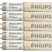 (5 Adet) Philips 30W 840 Günışığı (4000K) G13 DUYLU T8 Floresan