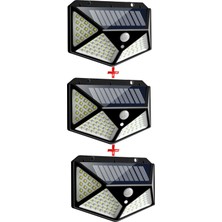 Enerjili Bahçe Lambası Seti, 100 Led, Solar Aydınlatma, 3'lü Paket