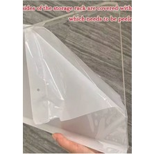 Turuncu Görünmez Banyo Rafı 20X10 Cm, Şık ve Kullanışlı Pleksi Raf