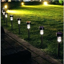 Renkli Güneş Enerjili Bahçe Aydınlatma Seti, 5 Parça, Doğa Dostu ve Şık Tasarım