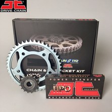 Zincir Dişli Seti Suzukı Gsx-S 125CC Zincir: JT-428ORING GOLD-122 Ön-Arka Dişli: Jt 14T-45T 2017-2024