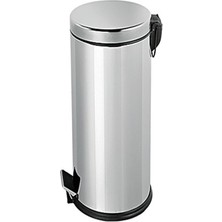 Paslanmaz Çelik Pedallı Krom Çöp Kovası 16 Lt, Mutfak, Balkon, Restoran, Banyo