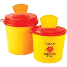 10'lu Set Plastik Atık Kutusu, Kilitli Kapak, 5 Litre, Sağlıklı ve Güvenli Kullanım