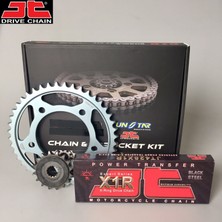 Zincir Dişli Seti Yamaha Yzf R 125CC Zincir: JT-428X1R ÇELİK-132 Ön-Arka Dişli: Jt 14T-48T 2008-2018