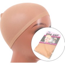 Peruk Takım Bonesi & Filesi / Ten Rengi / 1 Paket / 2 Adet