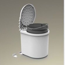 Pratik 6lt Beyaz Dolap Içi Kovalı Çöp Kovası