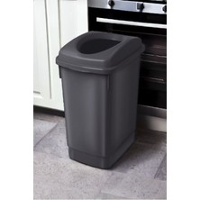 Siyah 27 Litre Banyo ve Otel Atık Kutusu, Geri Dönüşüm Kovası