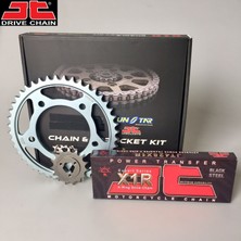 Zincir Dişli Seti Honda Cbr R 125CC Zincir: JT-428X1R ÇELİK-128 Ön-Arka Dişli: Sunstar 15T-44T 2011-2017