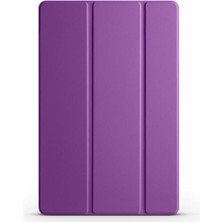 Galaxy Tab A9 Uyumlu Scks Smart Cover Standlı 1-1 Kılıf-Mor
