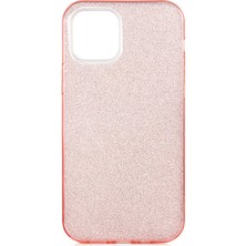 iPhone 12 Mini Uyumlu Scks Shining Silikon-Rose Gold
