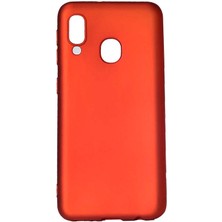 Galaxy A40 Kılıf Scks Premier Silikon Kapak-Kırmızı