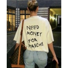 Matcha Baskılı Oversize Unisex Beyaz Pinterest Tshirt