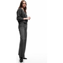 Metalik Iplik Detaylı Geniş Paça Pantolon