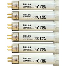 (6 Adet) Philips 8W 765 Beyaz Işık (6500K) G5 duylu T5 Floresan