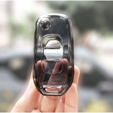 Renault Taliant Şeffaf-Füme Sustalı Anahtar Kılıfı