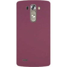 Lg G3 Kılıf Scks Premier Silikon Kapak-Mürdüm