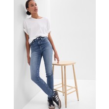Gap Kadın Mavi High Rise Vintage Slim Washwell™ Jean Pantolon
