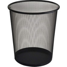 Metal Çöp Kovası, Siyah, Dayanıklı ve Şık Tasarım