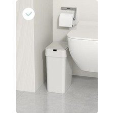 Sensörlü 9 Lt Çöp Kovası, Beyaz, Yerli Üretim, Modern ve Şık Tasarım