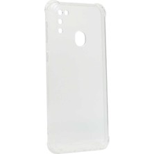 Galaxy M21 Kılıf Scks Kamera Korumalı Nitro Anti Shock Silikon-Renksiz