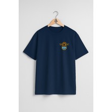 Oversize Antique Diving Dalgıç Helmet Cep ve Sırt Tasarımlı Unisex T-Shirt