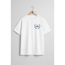 Oversize Adalet Terazisi  Avukat - Hakim -Savcı Cep Tasarımlı Unisex T-Shirt